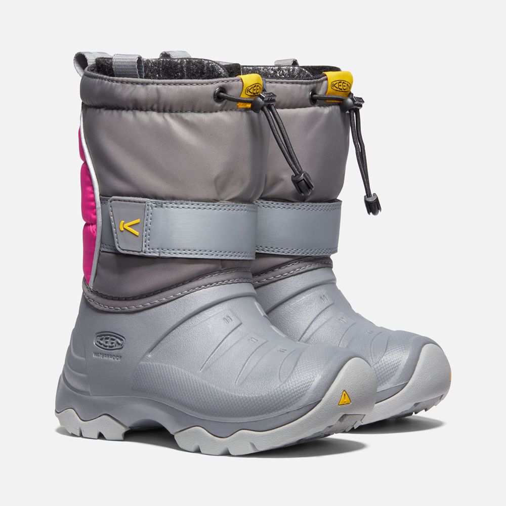 Botas de Montaña Keen Mexico Grises/Rosas - Niños Lumi Ii Waterproof - OV0658321